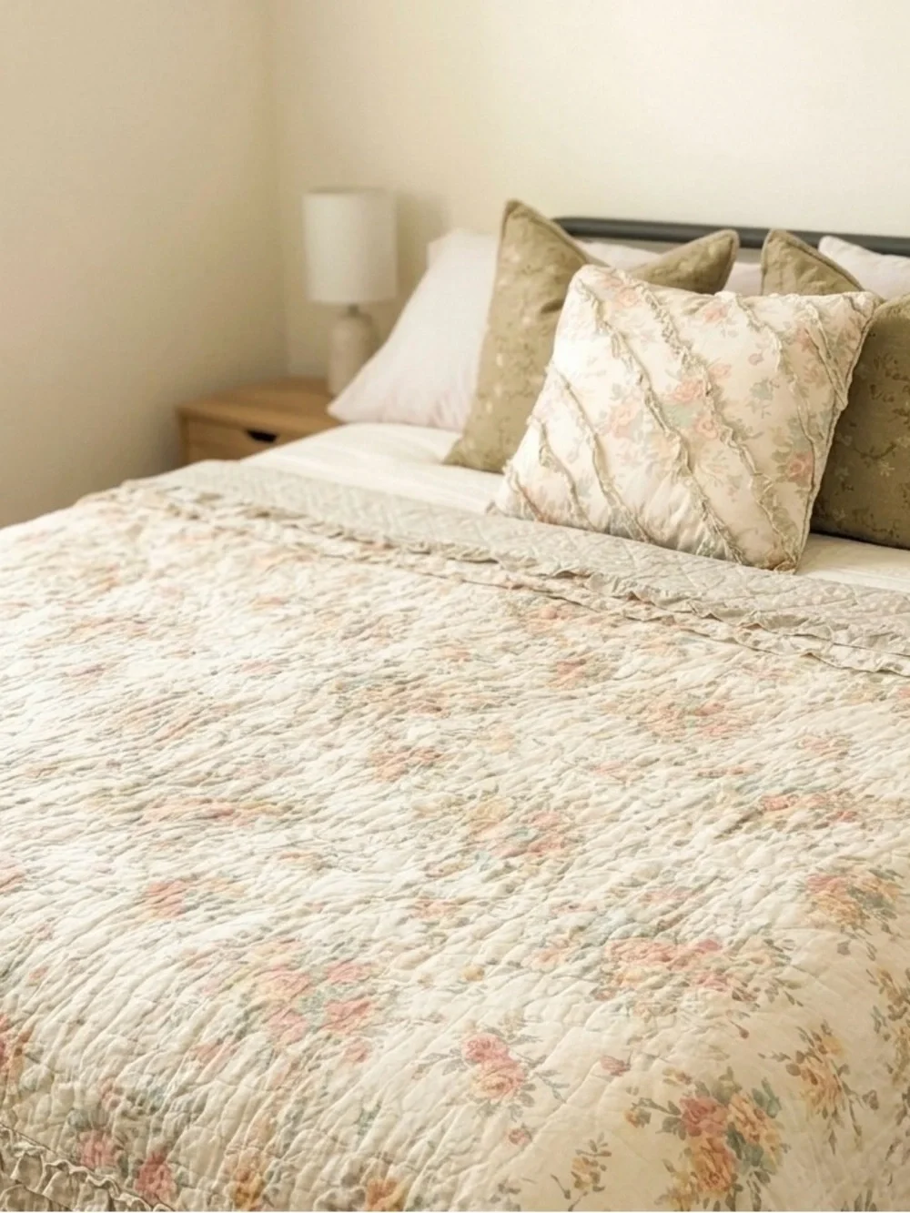 Madison Park Serendipity Floral Cotton Quilt Set- full size